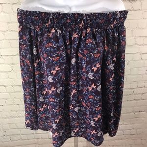 Lily White Off Shoulder Top Floral Flowy Blouse